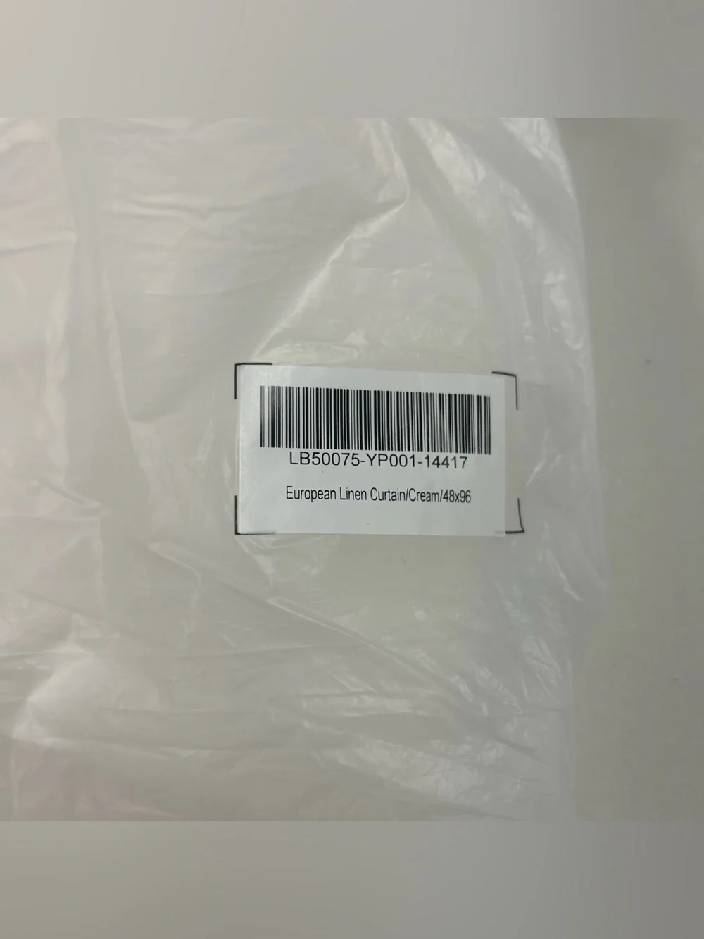 NWT QUINCE Set Of 2 48x96 European Linen Curtains Cream 8693